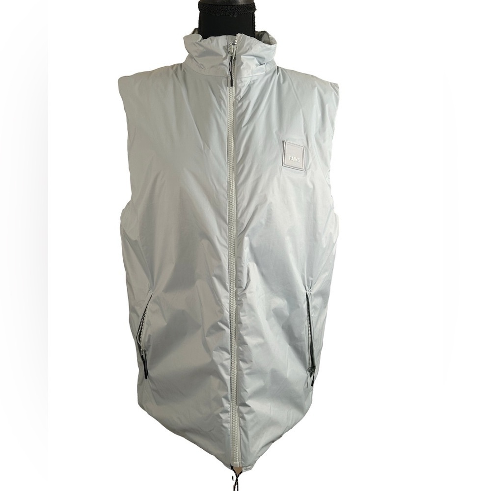 RAINS Breathable Light Blue Waterproof Windproof Insulated Lightweight Vest
